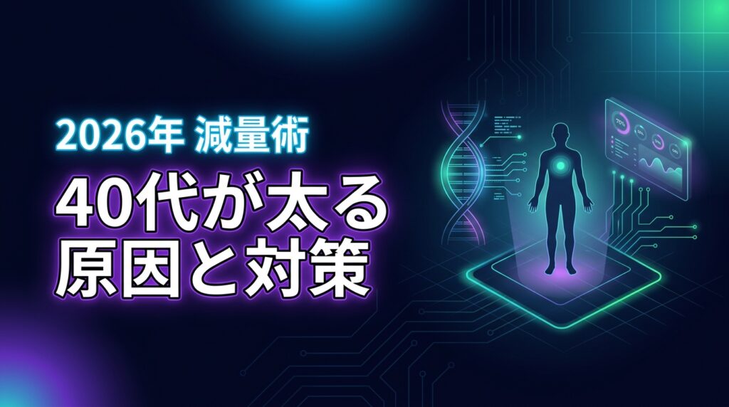 同じ生活でなぜ太る？40代で太りやすくなった原因と対策を知り無理なく減量
