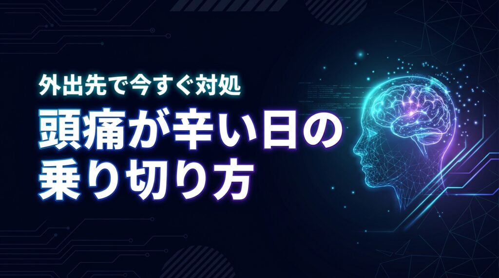 休めないのに頭痛が辛い日の乗り切り方は？外出先で今すぐ痛みを和らげる方法
