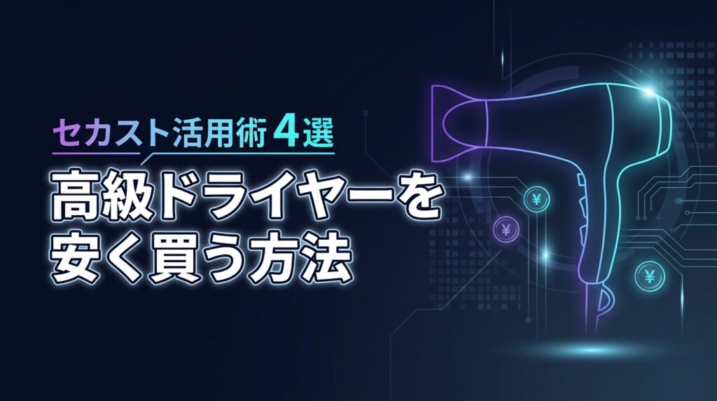 ドライヤー高い問題を解決した方法4選！セカンドストリートで高級機を安く買う術